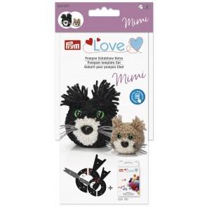 PRYM LOVE POMPOM TEMPLATE CAT MIMI 624201