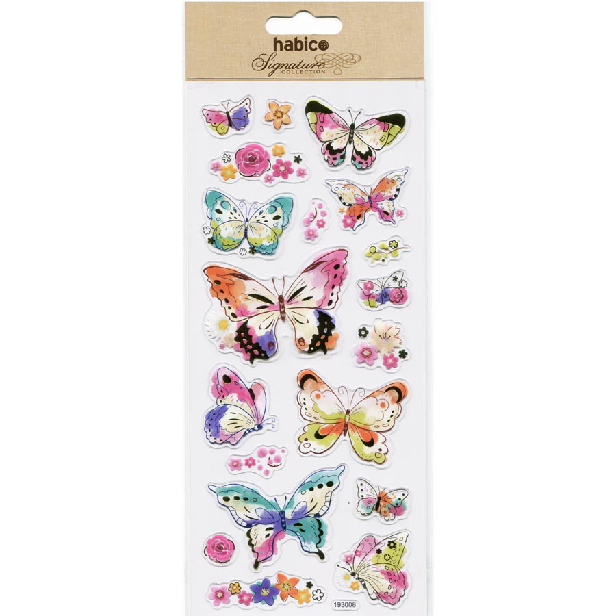 SIGNATURE FOIL STICKERS BUTTERFLIES