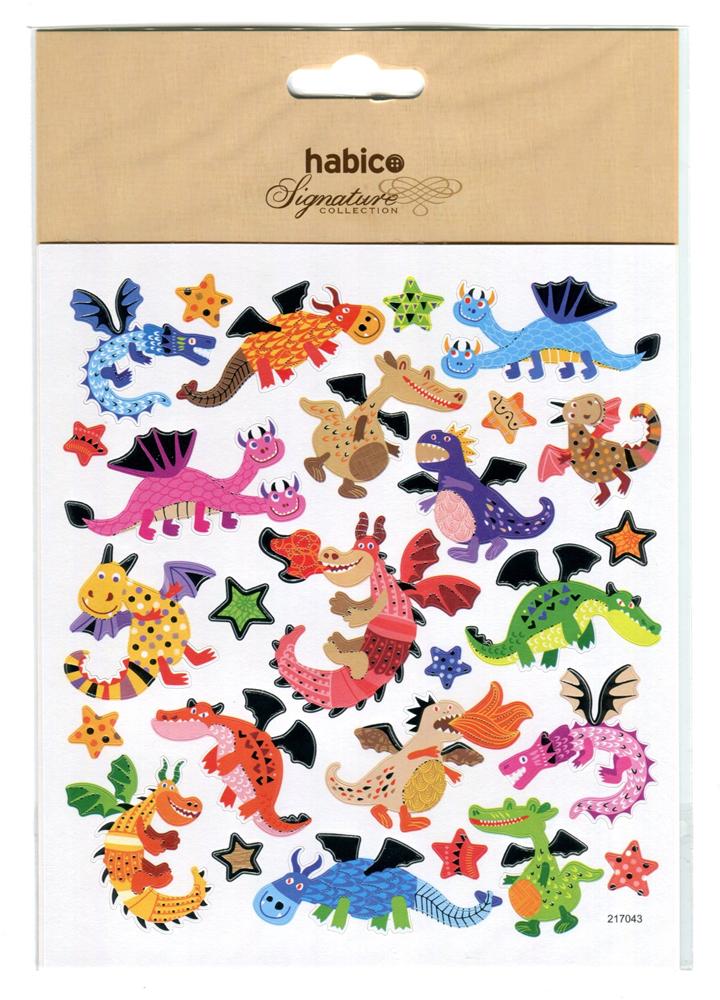 FOIL STICKERS DINOS 10PCS 217043
