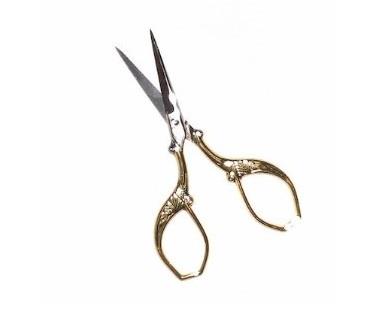 GOLD PLATED FLORAL EMBROIDERY SCISSORS SCM028