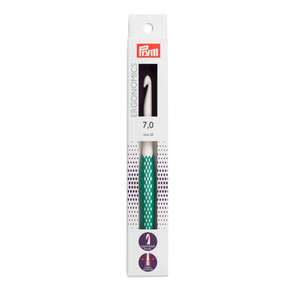 CROCHET HOOK ERGO 7.00MM 17CM LF. GRN 218489