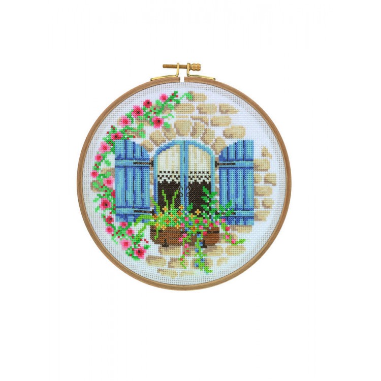 HOOP CROSS STITCH FRENCH COTTAGE (CCS10)