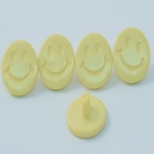 S ROUND SMILEY FACE 15MM YELLOW (50) 150265