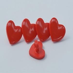 S HEART 13MM RED (30) 170136