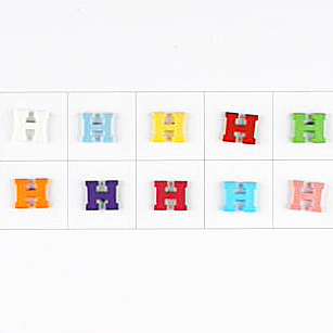 LETTER H 11MM MIXED COL (30) 181340