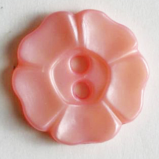 S FLOWER 5 PETAL 2 HOLE 13MM PINK (30) 190759