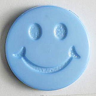 S SMILEY FACE 15MM BLUE (20) 201371