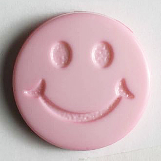 SMILEY FACE 15MM PINK (20) 201372