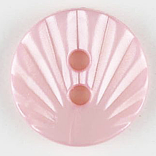 S SHELL EFFECT 2 HOLE 13MM PINK (20) 213721