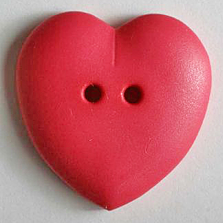 S HEART 2 HOLE 15MM PINK (24) 219044