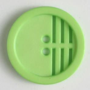 S ROUND FANCY 2 HOLE 15MM GREEN (12) 226603