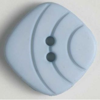 S SQUARE 2 HOLE 15MM BLUE (20) 233407