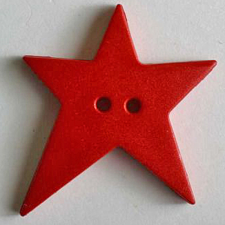 S ASYMMETRICAL STAR 2 HOLE 28MM RED (12) 259071