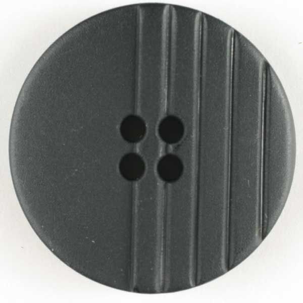 S ENGRAVED LINES 4 HOLE 23MM BLACK (24) 260413
