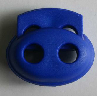 S OVAL CORD STOPPER 18MM BLUE (20) 260975