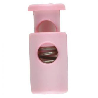 S CORD STOPPER WITH SPRING 23MM PINK (20) 261257