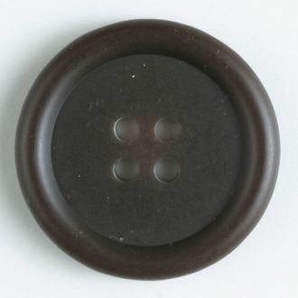 S ROUND SIMPLE 4 HOLE 25MM BROWN (12) 270678