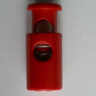 S CORD STOPPER WITH SPRING 28MM RED (20) 280513