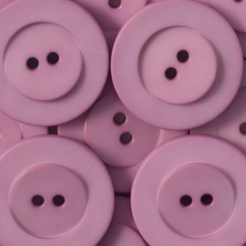 S ROUND RAISED CENTRE 2H 23MM LILAC (30) 286402