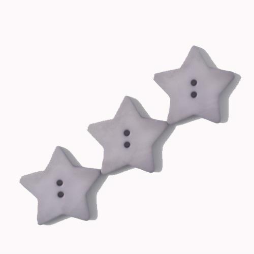 QUILTING STAR 2 HOLE 28MM GREY (12) 289027