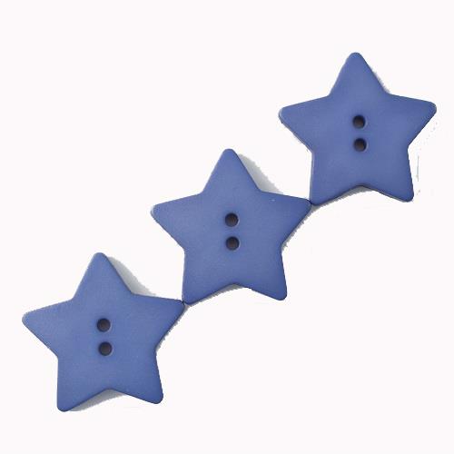 QUILTING STAR 2 HOLE 28MM BLUE (12) 289034