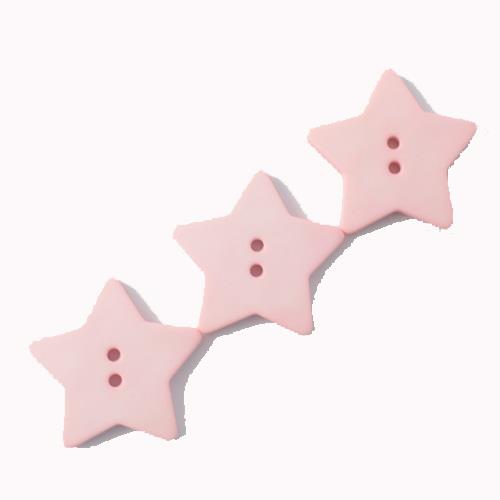 QUILTING STAR 2 HOLE 28MM PINK (12) 289043