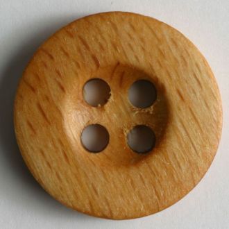S WOODEN 4 HOLES 30MM BROWN (20) 290161