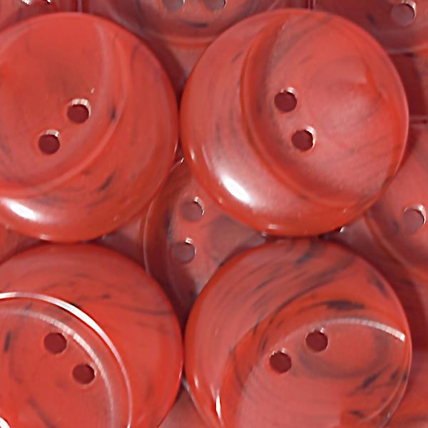 S OVAL BULGE 2 HOLE 23MM RED (16) 300554