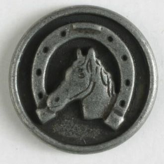 S HORSE HEAD/HORSESHOE 20MM ANT TIN (12) 310757