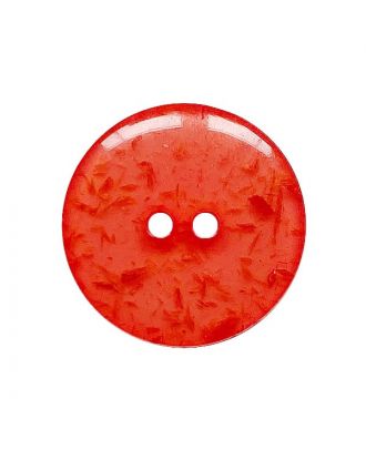 S ROUND BUTTON WITH 2H 18MM RED (12) 313012
