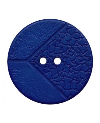 S ROUND BUTTON WITH 2H 20MM BLUE (12) 313027