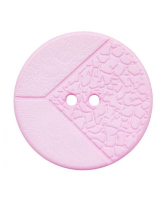 S ROUND BUTTON WITH 2H 20MM P PINK (12) 313031