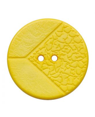 S ROUND BUTTON WITH 2H 20MM YELLOW (12) 313033