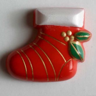 S CHRISTMAS STOCKING 28MM RED (12) 340614