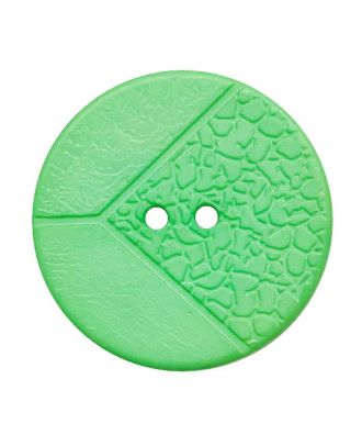 S ROUND BUTTON WITH 2H 25MM GREEN (12) 343025