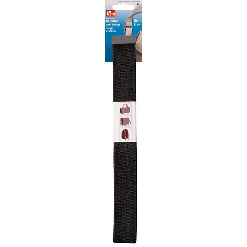 STRAP FOR BAGS 30MM BLACK 965180