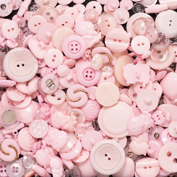 250G 07 PALE PINK ASSORTED BUTTONS 7