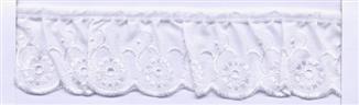 50MM FRILLED BRODERIE ANGLAIS WHITE