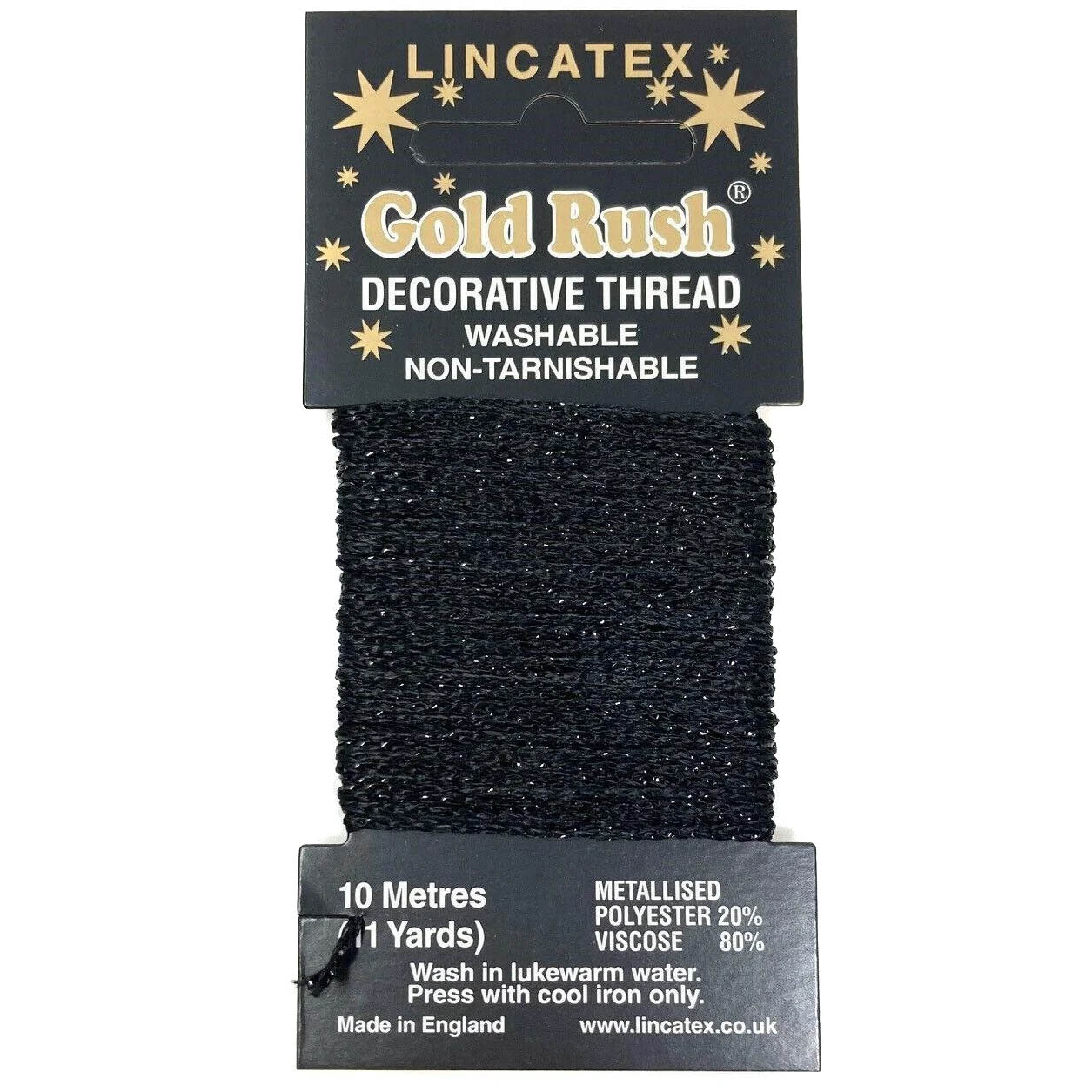 GOLD RUSH 10 X 10M PER CARD Black