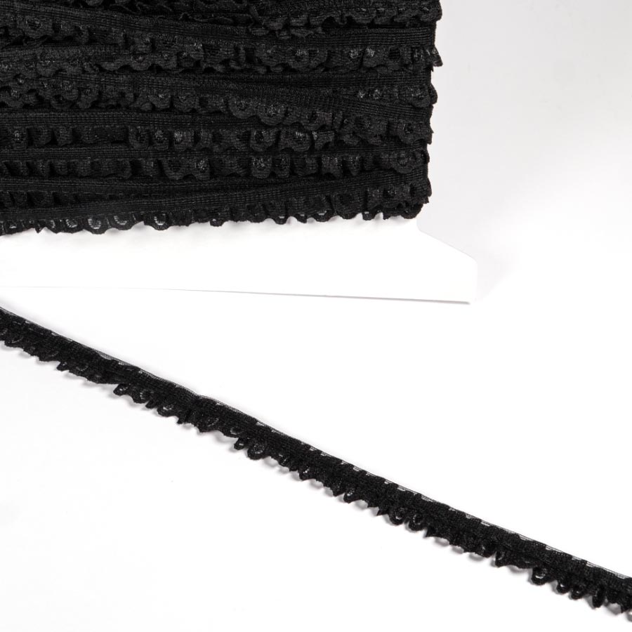 FRILLED LACE BLACK