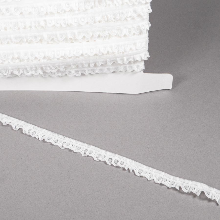 FRILLED LACE White