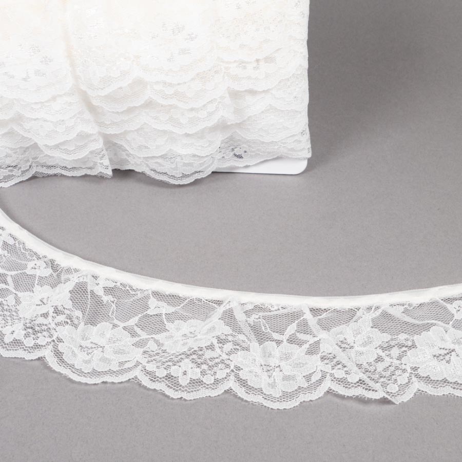 55MM FRILLED LACE IVORY