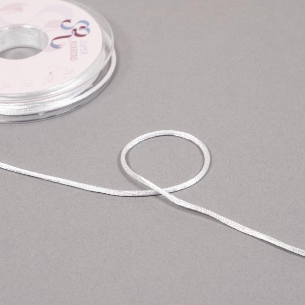 RATS TAIL CORD - 20MTS WHITE
