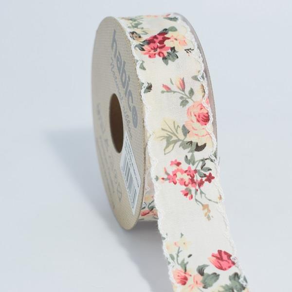 29MM COTTON FLOWER RIBBON WITH KNITTED COR