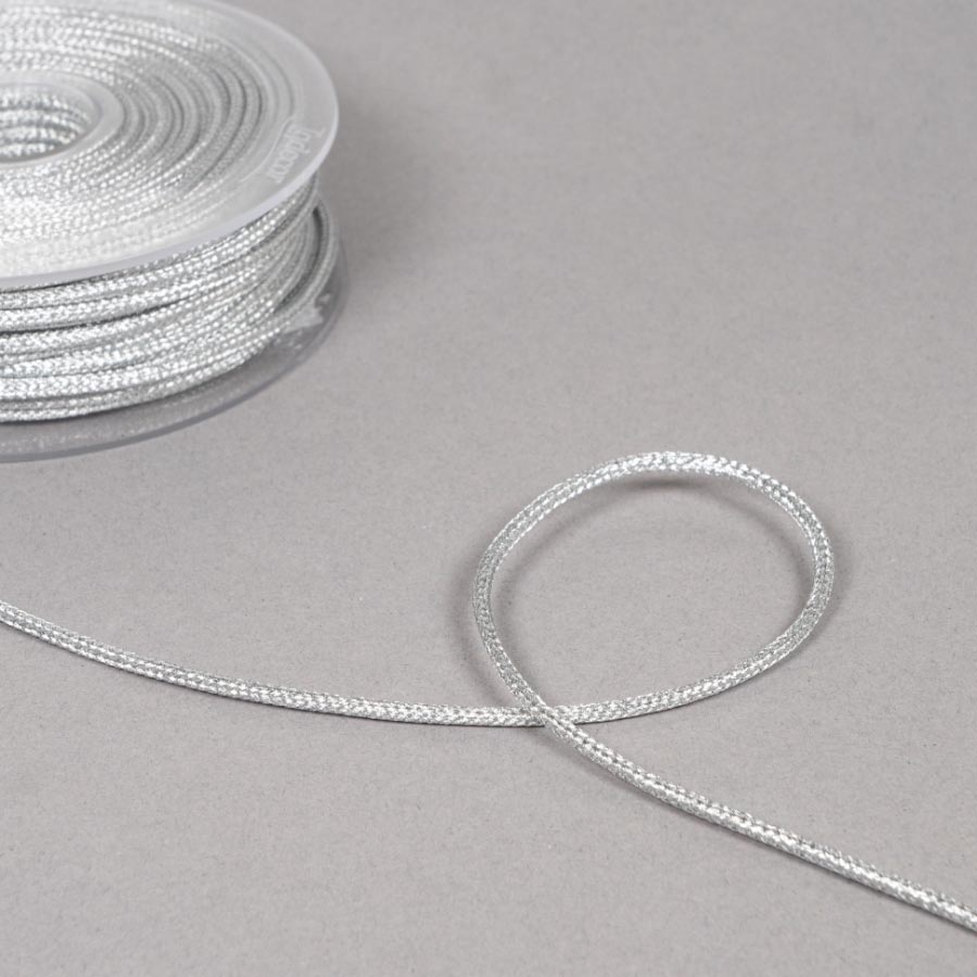2MM POLYESTER CORD - 30M SILVER 101