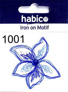 MOTIF BLUE FLOWER 1001