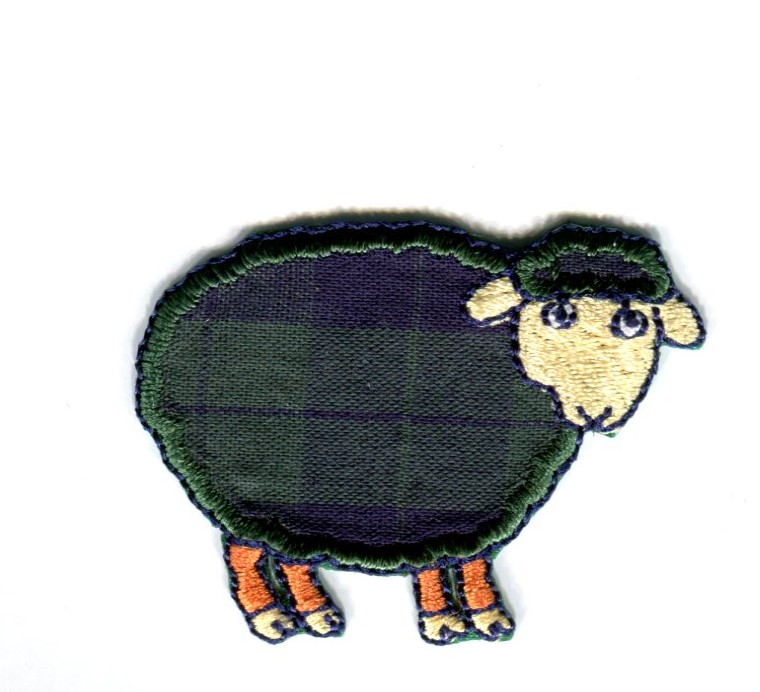MOTIF TARTAN SHEEP BLUE/GREEN 1057
