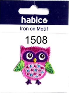 MOTIF PINK OWL 1508