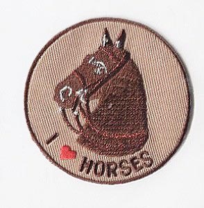 MOTIF I LOVE HORSES 2525