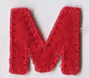 MOTIF RED LETTER M 5168